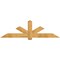 Ekena Millwork Kennewick Rough Sawn Timber Gable Bracket, Western Red Cedar, 84"W x 24"H x 2"D x 6"F, 7/12 Pitch GBW084X24X0206KEN00RWR - alternate 1